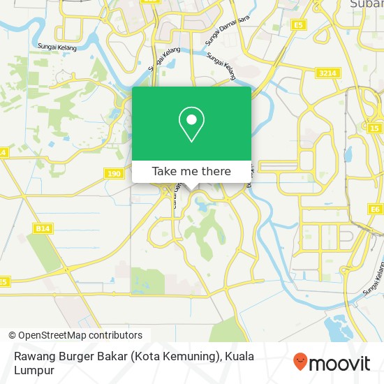 Peta Rawang Burger Bakar (Kota Kemuning)