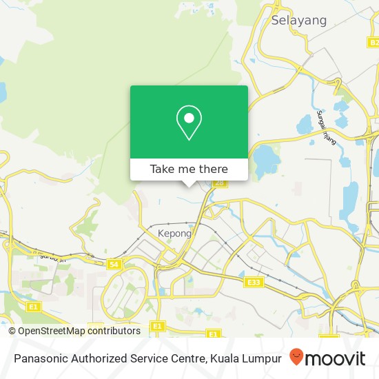 Panasonic Authorized Service Centre map