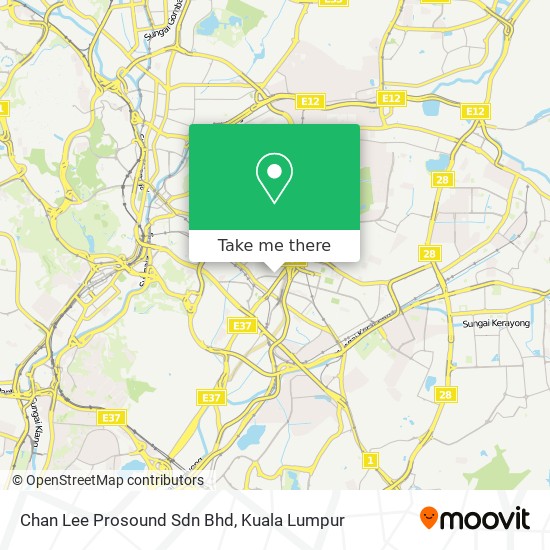 Chan Lee Prosound Sdn Bhd map