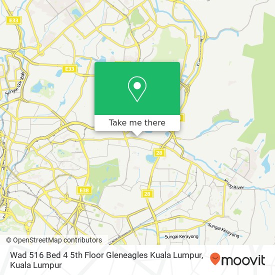 Wad 516 Bed 4 5th Floor Gleneagles Kuala Lumpur map