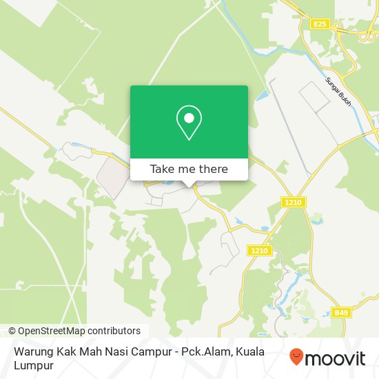 Warung Kak Mah Nasi Campur - Pck.Alam map