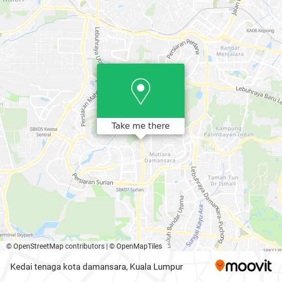 Kedai tenaga kota damansara map