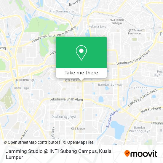 Jamming Studio @ INTI Subang Campus map