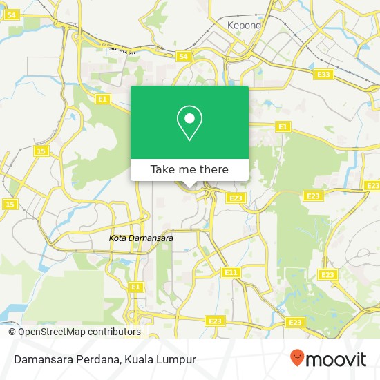Damansara Perdana map