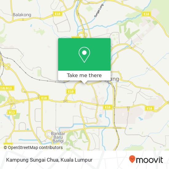 Kampung Sungai Chua map