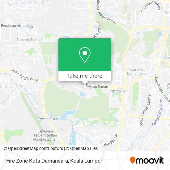 Fire Zone Kota Damansara map