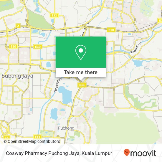 Cosway Pharmacy Puchong Jaya map