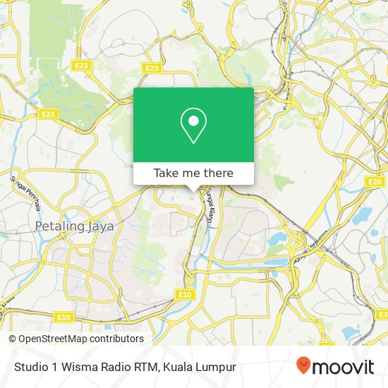 Studio 1 Wisma Radio RTM map