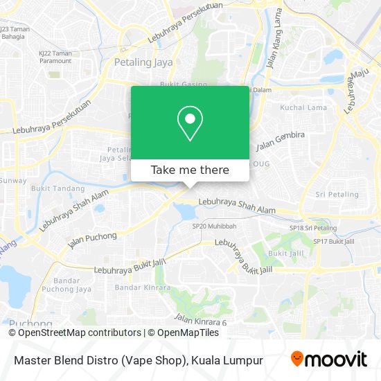 Master Blend Distro (Vape Shop) map