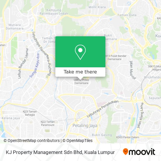 Peta KJ Property Management Sdn Bhd