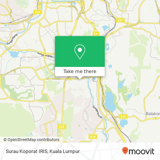 Surau Koporat IRIS map