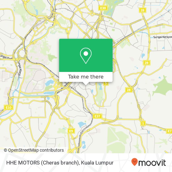 HHE MOTORS (Cheras branch) map