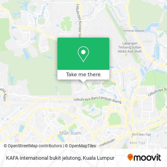 Peta KAFA international bukit jelutong