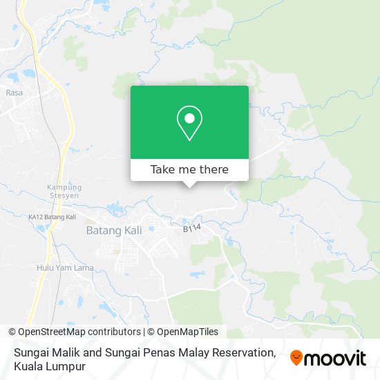 Sungai Malik and Sungai Penas Malay Reservation map