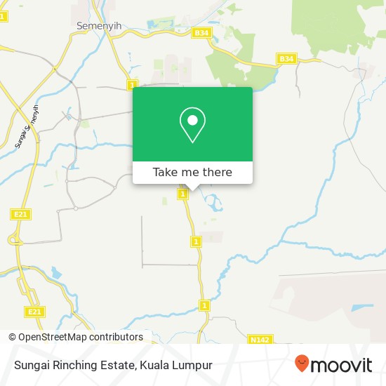 Sungai Rinching Estate map