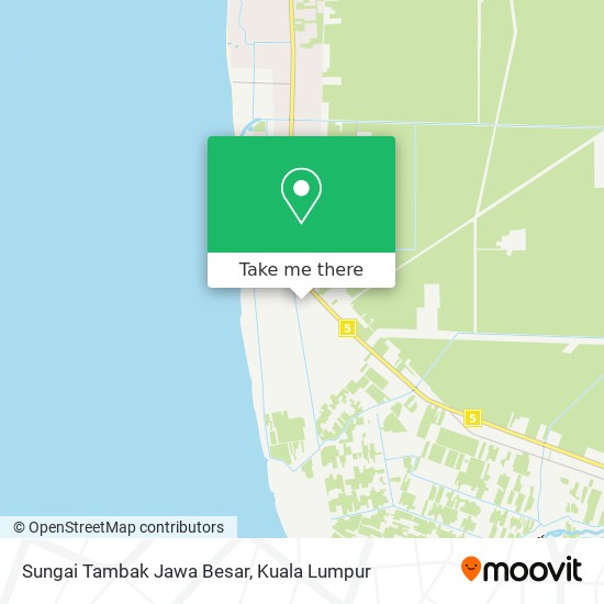 Peta Sungai Tambak Jawa Besar