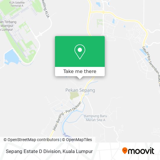 Sepang Estate D Division map