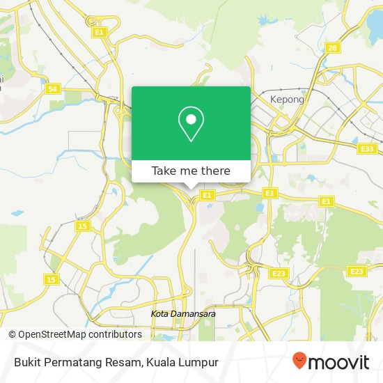 Bukit Permatang Resam map