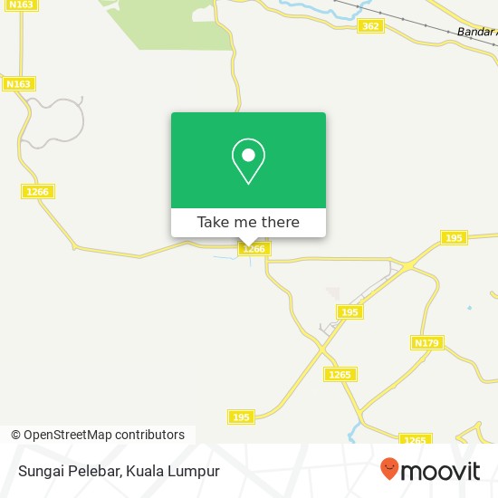 Sungai Pelebar map