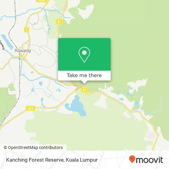 Kanching Forest Reserve map