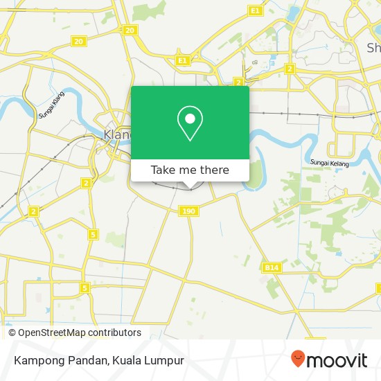 Kampong Pandan map