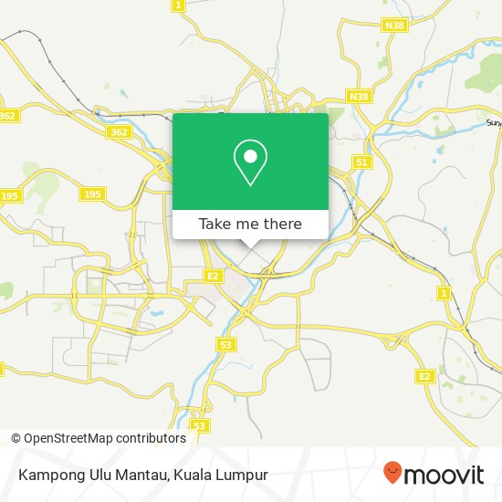 Kampong Ulu Mantau map