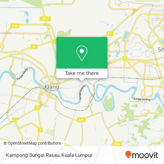 Kampong Sungai Rasau map