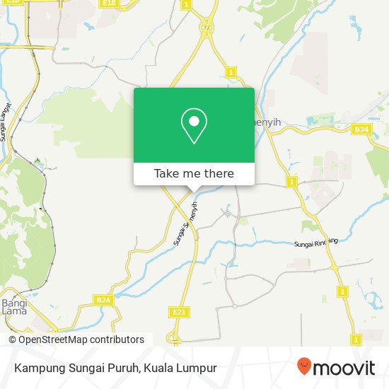 Kampung Sungai Puruh map