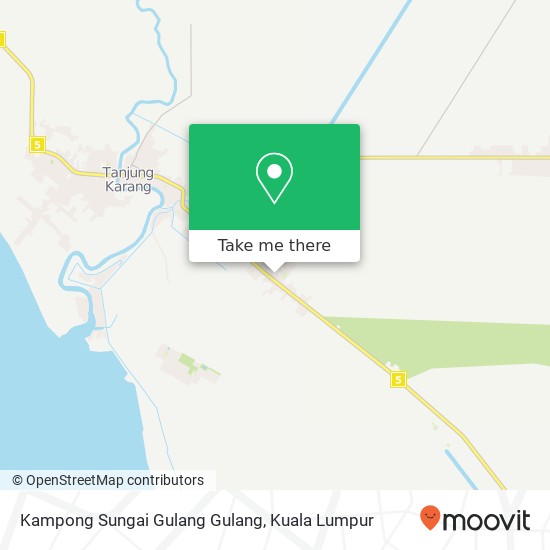 Kampong Sungai Gulang Gulang map