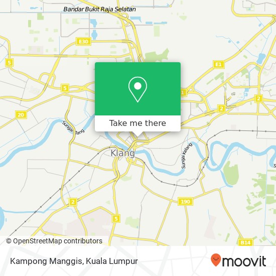 Kampong Manggis map