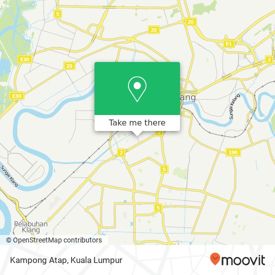 Kampong Atap map