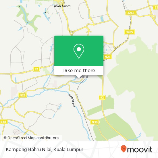 Kampong Bahru Nilai map