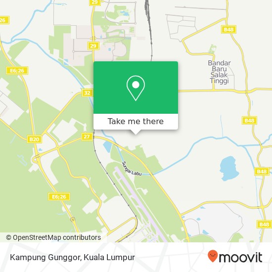 Kampung Gunggor map