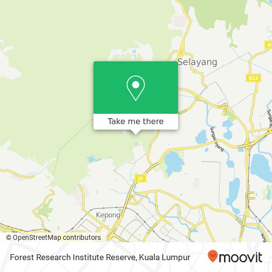 Forest Research Institute Reserve map