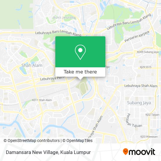 Damansara New Village map