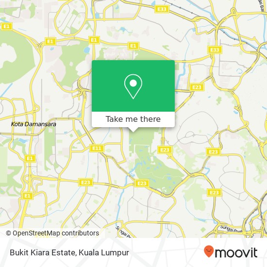Peta Bukit Kiara Estate