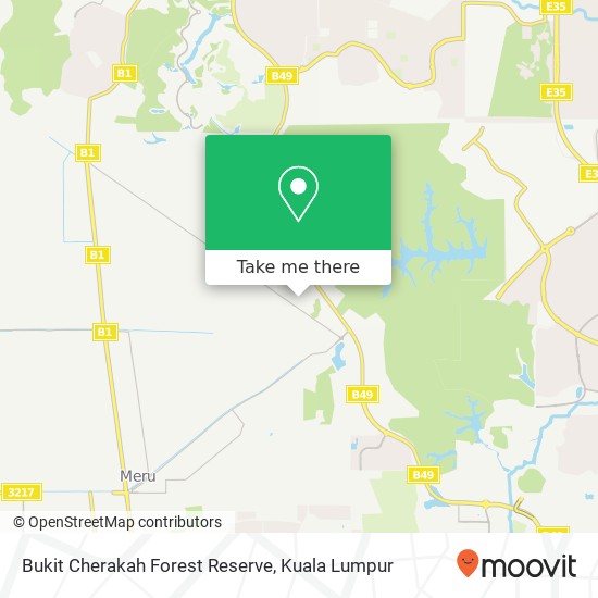 Peta Bukit Cherakah Forest Reserve