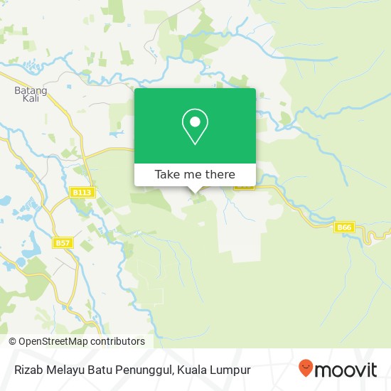 Rizab Melayu Batu Penunggul map