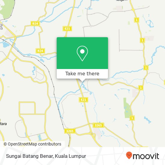 Sungai Batang Benar map