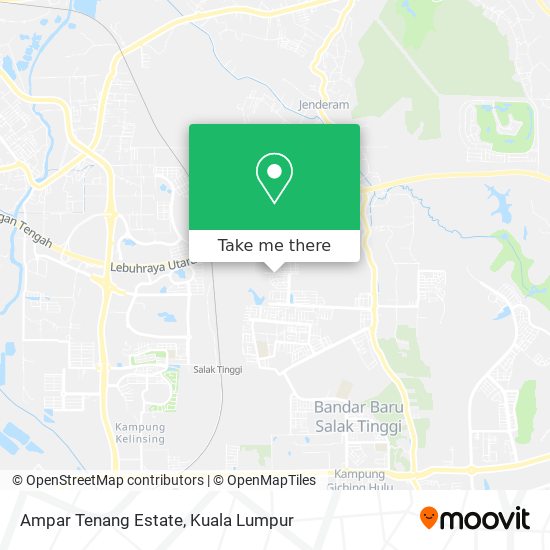 Ampar Tenang Estate map