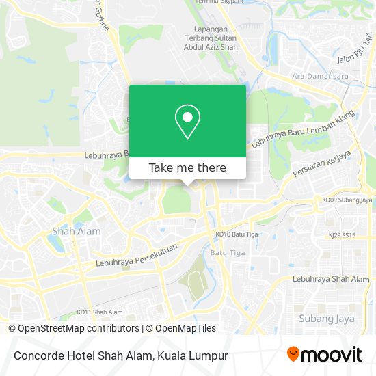 Peta Concorde Hotel Shah Alam