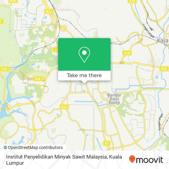 Peta Institut Penyelidikan Minyak Sawit Malaysia