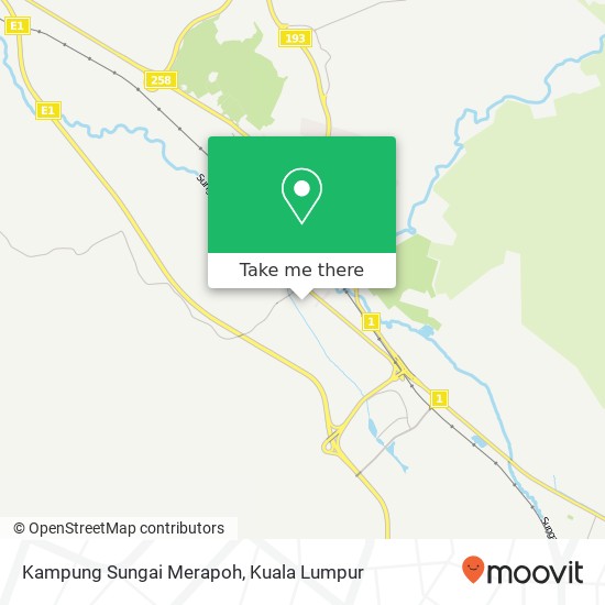 Kampung Sungai Merapoh map