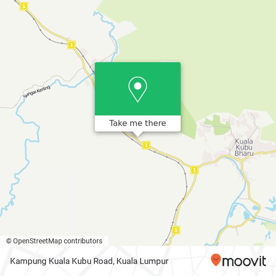 Kampung Kuala Kubu Road map