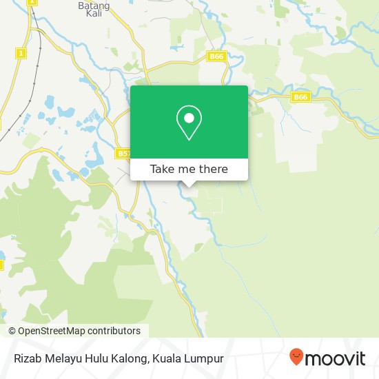 Rizab Melayu Hulu Kalong map