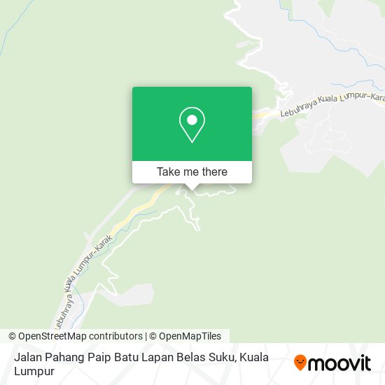 Jalan Pahang Paip Batu Lapan Belas Suku map