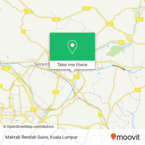 Maktab Rendah Sains map