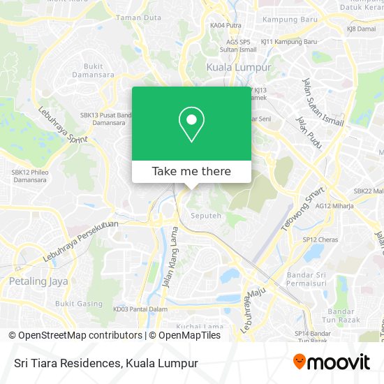 Sri Tiara Residences map
