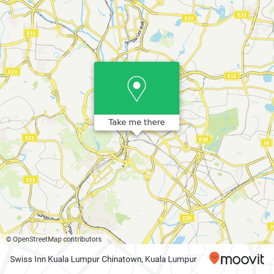 Swiss Inn Kuala Lumpur Chinatown map