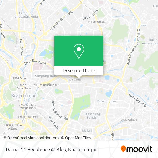 Damai 11 Residence @ Klcc map